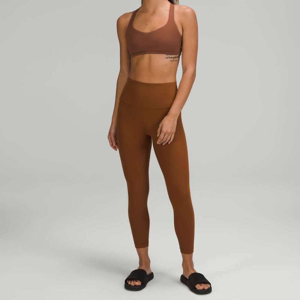 EUC - Lululemon Align Ribbed High-Rise Pant 25" - Roasted Brown